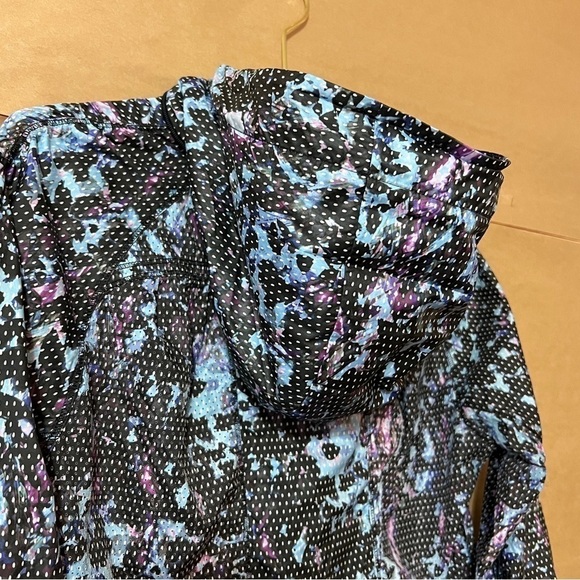 Lululemon | Back Pack It Jacket Floral Sport Tranquil Blue Zip Up Hoodie Size 8 - Picture 11 of 16